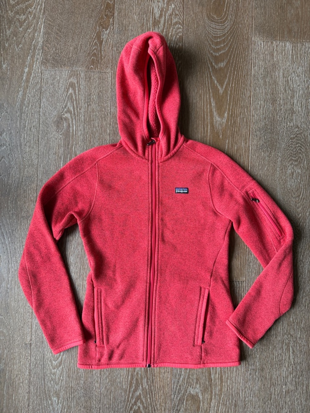 Patagonia Red Full-Zip Hooded Better Sweater